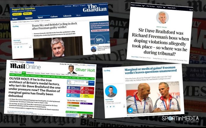media inglesi su scandalo doping Team Sky