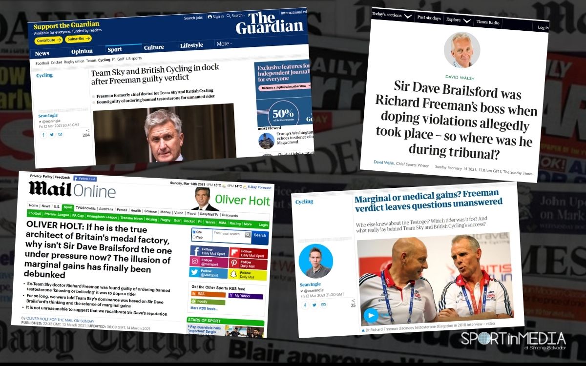 media inglesi su scandalo doping Team Sky