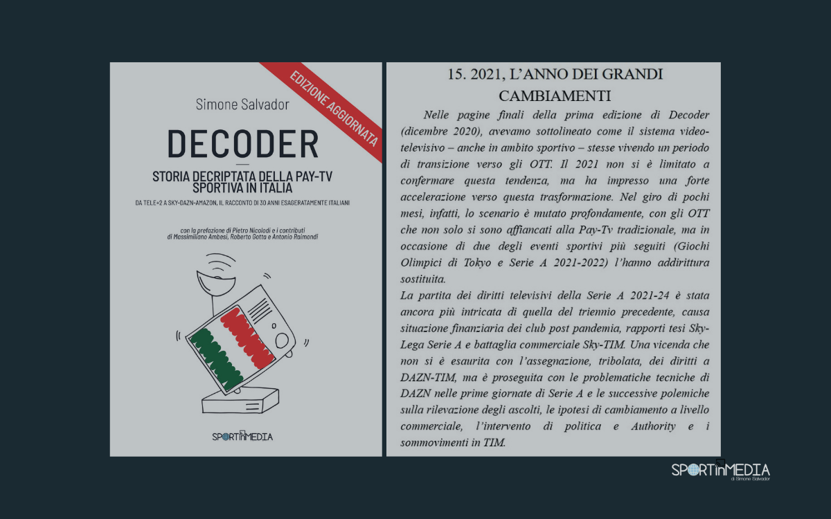 Decoder 2 | È disponibile l’edizione aggiornata del libro sulla storia della Pay-Tv sportiva in Italia (contiene un estratto)
