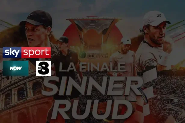 Sinner Ruud finale Roma 2026 tv telecronisti Sky in chiaro TV8