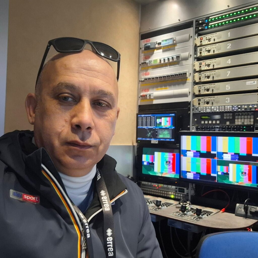 OB Van regia mobile Sky Sport produzione televisiva