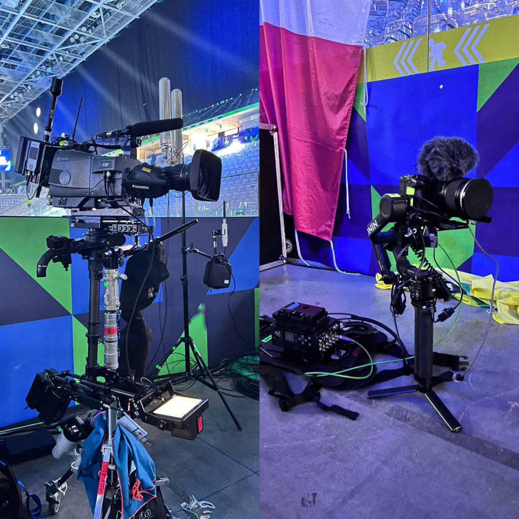 Steadicam e gimbal per le riprese dei pallavolisti alla Final Four di Torino