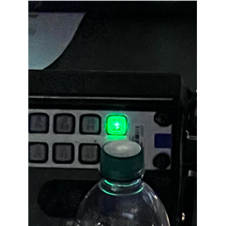 Il bottone verde che segnala all'arbitro l'invio dei replay in regia