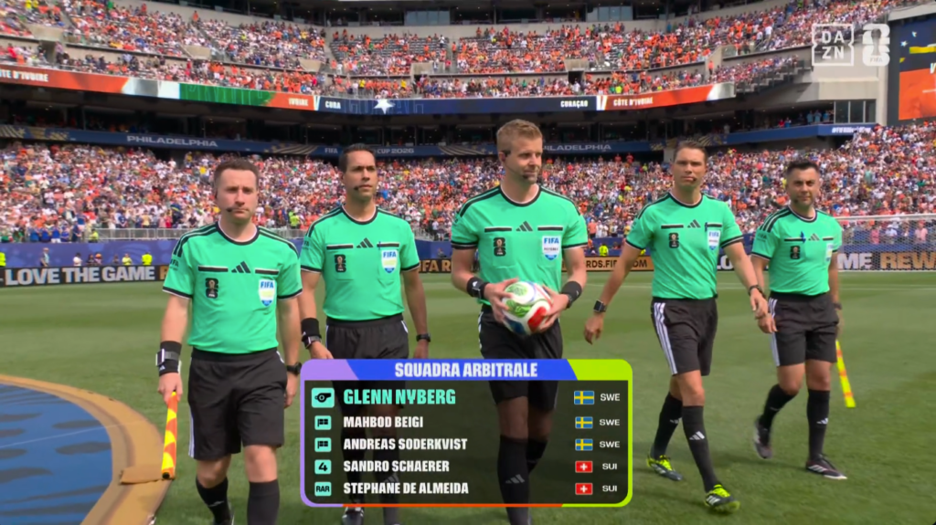 Grafica squadra arbitrale Mondiali 2026