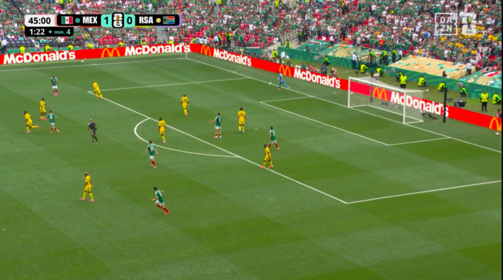 Scorebug Mondiali 2026 con bandiere e colori delle maglie