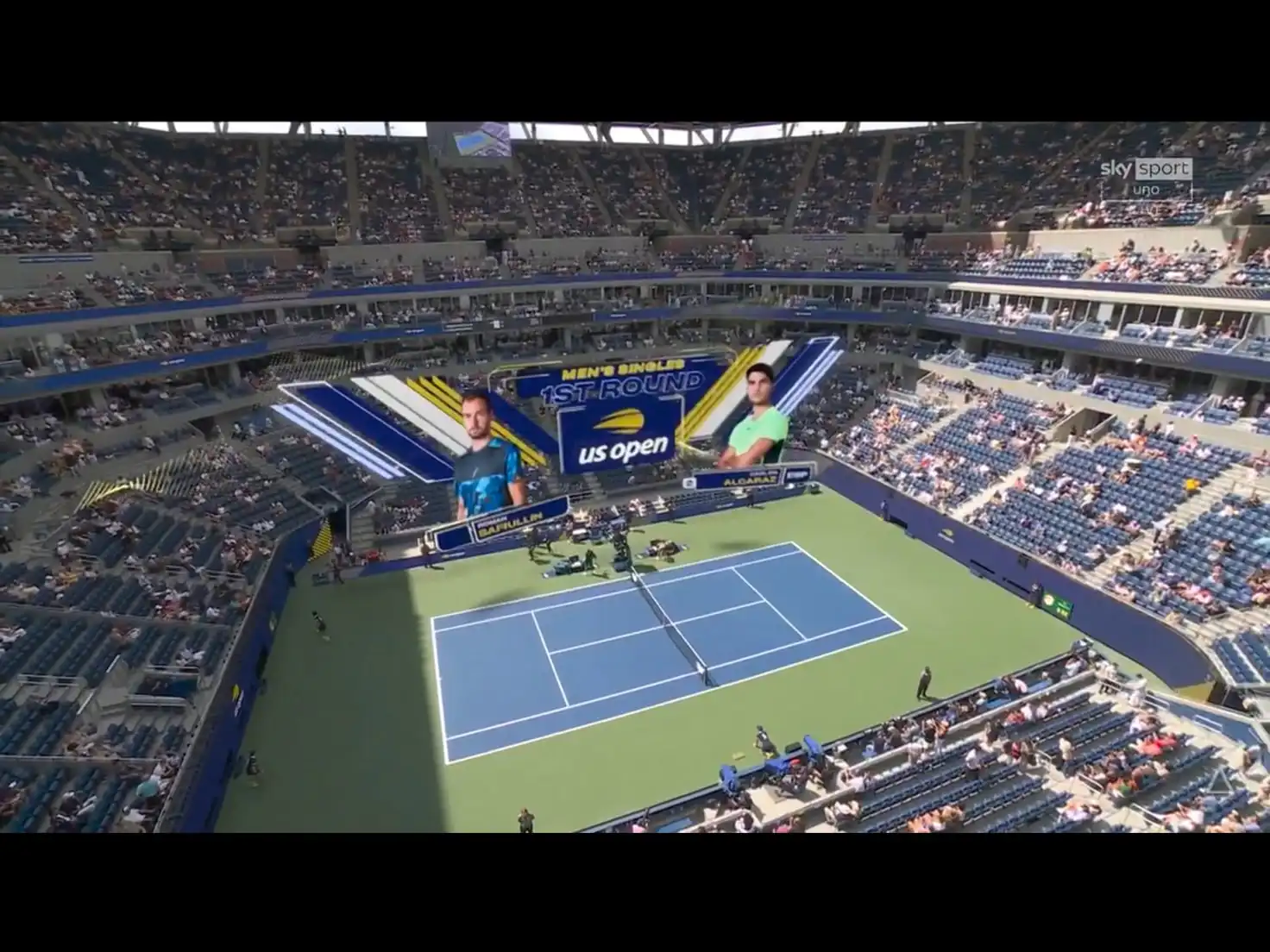 US Open 2026: riprese e grafiche TV, dai led per le palle out alla nuova barra